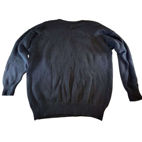 2X Holiday Sweater Teddy Bear Panda Embroidered Christmas Work in Progress 1980 - Picture 2 of 16